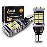 Alla Lighting 912 921 LED Bulbs for Back-up Reverse Lights, 6000K Xenon White CAN-BUS 4014 30-SMD T10 T15 906 W16W 921K 922, 360° Light Backup, Cargo Lights Replacement, Extremely Super Bright