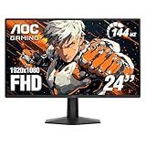 AOC 24G51F 24 inch Gaming Monitor 1920x1080 144Hz, IPS Panel, Console Gaming Ready, Full HD, 3-Sided Frameless, 1x HDMI 2.0, 1x Display Port, 3-Year Zero-Bright-Dot