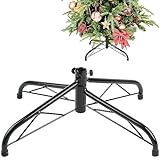 CCINEE Metal Christmas Tree Stand, Universal Folding Xmas Tree Stand 15.7 Inch Replacement Tree Stand Base for 3 Ft to 6 Ft Christmas Artificial Trees Fake Tree, Green