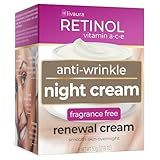 Retinol LIVAURA Night Cream – Night Creams for Face Anti Aging for Women, Nights Cream & Nights Moisturizer for Face, Overnight Faces Creams for Wrinkles, Mature & Aging Skin Facial
