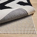 GORILLA GRIP Extra Strong Rug Pad Gripper, Grips Keep Area Rugs Safe and in Place, Thick, Slip and Skid Resistant Pads for Hard Floors Under Carpet Mat Cushion and Hardwood Floor Protection 2x3 FT