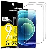 NEW'C 3 Pack Designed for iPhone 14, iPhone 13, iPhone 13 Pro Screen Protector (6.1 inches), Tempered Glass,Case Friendly Scratch-proof, Bubble Free, Ultra Resistant