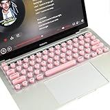 Keyboard Cover for Long Nails, Acrylic Gel Nails - Silicone Keyboard Protector Skin with Raised Keys for Typing and Gaming, Compatible with MacBook Pro/Air 13"/14"/15"/16" 2020-2025 (Pink)