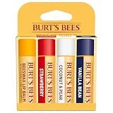 Burt's Bees Lip Balm, Classic Flavor Pack, 0.15 oz., 4 Tubes