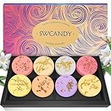 Shower Steamers Aromatherapy SWCANDY 8 Pack Gifts for Women Stocking Stuffers for Adults, Her, Mom, Men Natural Essential Oils Home Spa Self Care Stress Relief Relaxation Bath Bombs Christmas Flower