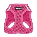 Best Pet Supplies Voyager Step-in Air Harness - All Weather Mesh, Reflective, No Pull Harness for Dogs, Cats - Secure with Hook & Loop Fastener, Buckle, Double D-Rings - Fuchsia, S