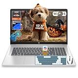 HP 17 inch Touchscreen Business laptops, Powerful AMD Ryzen 5 7430U (6 cores), Copilot Key, Wi-Fi 6, Numeric Keyboard, Windows 11 Pro, w/Accessories (32GB RAM, 1TB SSD)