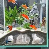 LIYAOLI Aquarium Cave Fish Tank Hideout, Natural Decor for Pleco Shrimp