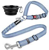 2 Piece Set Dog Seat Belt Retractable Dog Car Seatbelts Adjustable Pet Seat Belt for Vehicle Headrest Restraint Adjustable Heavy Duty & Elastic & Durable Car Harness for Dog