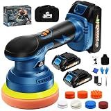 cotaros Cordless Car Buffer Polisher, 8-Speed, 2*21V 2000mAh Batteries