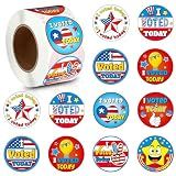 Tenceur 500 Pcs I Voted Stickers 2026 for Kids 1.5 Inch Round Labels