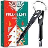 Father's Day Gifts from Daughter Wife Son,KUSONKEY Keychain Screwdriver Tool Gifts Stocking Stuffers for Men, 4-in-1 Screwdriver Bit with Phillips,Slotted and Hex Wrench Cool Gadgets for Husband,Dad