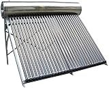 300 Liter SUS304 Passive Duda Solar Water Heater Attached Pressurized Tank Evacuated Tubes Hot