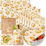 9 Pack Beeswax Wraps for Food – Reusable Beeswax Bread Bag & Sandwich Wrap