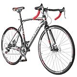 EUROBIKE Road Bike,21 Speed Bicycle with Disc Brake,700C Wheels Road Bikes for Men or Women,54cm Frame for Adult Cycling Bicycle…(Aluminium Rims 1, 54cm)