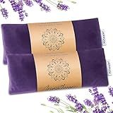 Relaxation Gifts for Women, Weighted Eye Mask for Sleeping, Yoga, Spa, Meditation, Lavender Eye Pillow Heated for Headache, Sinus & Dry Eyes Relief, Moist Heat Mask, Birthday Gifts for Mom (Purple)