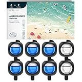 DRIVEJOY Car Air Freshener Vent Clips, 8 PK, 6 Ocean, 2 New Car Scent, Long Lasting Air Fresheners for Men & Women, Up to 240 Days, Odor Eliminator