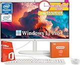 HP All in one Desktop PC with Office Lifetime License, 21.5" FHD Display, 32 GB RAM, 1 TB SSD, Intel Celeron J4025, Webcam, Intel Graphics, Wi-Fi 6, Bluetooth, HDMI, Windows 11 Pro w/RH- Accessories