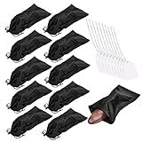 GONGKANGYUAN 10 Pack Shoe Bags for Travel Satin Fabric Shoe Bag with Drawstring for Men Women Travel Protecting Storing Shoes