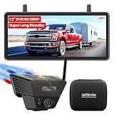 AUTO VOX Wireless Backup Camera Solar Magnetic, 7.2" DVR 1080P Monitor