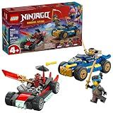 LEGO NINJAGO Rogue vs. Drix Race Car Duel Building Toy for Preschool Kids - Ninja Toy with Starter Brick for Boys & Girls, 4+ - Gift Idea for Birthdays & Dragons Rising Fans - 71840