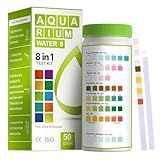 AAwipes 8-in-1 Aquarium Test Kit for Fish Tanks - Quick & Accurate Water Testing Strips for Aquariums & Ponds. Tests pH, Ammonia, Alkalinity, Hardness, Chlorine, etc. (K02-50)