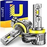 Ursprung 2026 Upgraded H11/H8/H9 LED Light Bulbs, Ultra Brightness, 1:1 Halogen Size, 6500K Cool White, 10-Year Long Service Life Fog Light with Cooling Fan, Plug and Play, Pack of 2