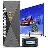 2025 TV Antenna,1200+ Miles Long Range TV Antenna, HD Digital TV Antenna Indoor with Signal Booster, Antenna for Smart TV and All Older TV's-Supports 4K 1080p -33ft Long Cables