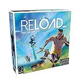 Reload Board Game - Battle Royale Strategy Game, Unique Characters & Modular Island, Dice-Driven Action Game for Kids & Adults, Ages 12+ 2-4 Player, 60 Min Playtime, Made by Matagot