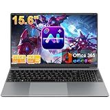 BTDD 15.6" FHD Laptops with AI Assistant Included, Quad-Core Processor(Beat Celeron 5205U), 1 Year Office 365, 6GB RAM 128GB SSD, 180°Viewing, USB-C, 1920x1080, 53.2Wh, for Business and Student