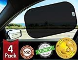 Car Window Shades - Certified 99.79% UVA & 99.95% UVB Sun Protection