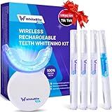 Whitebite Pro Teeth Whitening Kit for Sensitive Teeth – Dual LED Light + 35% Carbamide Peroxide Gel + Remineralizing Gel | Dental-Grade Whitening at Home