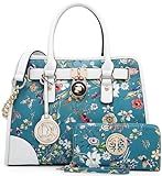 Women Designer Handbags and Purses Ladies Satchel Bags Shoulder Bags Top Handle Bags w/Matching Wallet