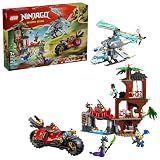 LEGO NINJAGO Ninja Vehicle Tree House Battle Building Toy for Boys, Girls, & Kids, Ages 7+ - Ninja Playset W/5 Minifigures, Motorcycle & Helicopter Toys - Gift Idea for Birthdays - 71857