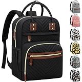 Tenot Diaper Bag Backpack for Women with Insulated Pockets Black