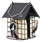 Kingsyard All Metal Double Suet Bird Feeder with Perch