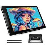 VEIKK Studio 16 Drawing Tablet with Screen, 15.6 Inch Pen Display Full-Laminated Anti-Glare Glass (125% sRGB),16384 Pressure Battery-Free Pen (2 Pcs), 5 Shortcut Keys and Quick Dial, Adjustable Stand