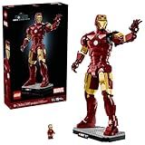 LEGO Marvel Iron Man Mark 3 Collectors’ Edition Building Set - Poseable Super Hero Construction Kit W/Mark 3 Minifigure for Adults, Ages 18+ - Collectible Gift Idea for Birthdays - 76344