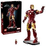 LEGO Marvel Iron Man Mark 3 Collectors’ Edition Building Set - Poseable Super Hero Construction Kit W/Mark 3 Minifigure for Adults, Ages 18+ - Collectible Gift Idea for Birthdays - 76344