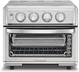 Cuisinart Air Fryer + Convection Toaster Oven, 8-1 Oven with Bake, Grill, Broil & Warm Options, Stainless Steel, TOA-70