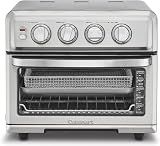 Cuisinart Air Fryer Toaster Oven, 1800W, 8-in-1 with Air Fry, Convection, Broil & Warm, 0.6 Cubic Feet, 60-Minute Timer, TOA-70NAS, Stainless Steel
