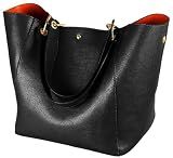 sqlp Large Work Tote Bag for Women Designer Purses and Handbags Big Bucket bags Ladies Travel Crossbody Purse Black
