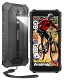 Ulefone RugKing 2 Pro Rugged Phone, 8(4+4) GB+128GB Octa-Core, 4500mAh, Android 15 Waterproof Phone, 5.45" HD+ Corning Gorilla Screen, 13MP+5MP Camera, Dock Charging, Al Assistant(Gemini), Black