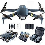 4K Drone with Camera 2650 ft Long Range 84 min Flight Time Super Endurance Foldable Drone with Camera for Beginners, WiFi FPV Quadcopter, Brushless Motor, Auto Hover, Follow Me (3 Batteries)