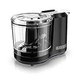 BLACK+DECKER 1.5-Cup Electric Food Chopper, One Touch Pulse, 150W Motor, Stay-Sharp Blade, Dishwasher Safe