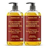Majestic Pure Cellulite Massage Oil, Toning Body Blend, 8 Fl Oz, 2-Pack