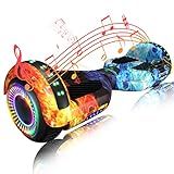 SIMATE Hoverboard, Bluetooth All Terrain Hover Boards with LED Lights and APP Control, Gifts for Kids Adults Girls Boys, for All Ages