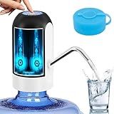 Myvision Water Dispenser for 5 Gallon Bottle, Portable USB Charging Electric Water Pump, Drinking Water Jug Pump for Home, Kitchen, Living Room, Office, Camping, Universal for 3-5 Gallon (Black)