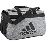 adidas Diablo Small Duffel, Sports Duffle Gym Bags for Men or Women, Jersey Onix Grey/Black, One Size