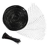 Unves Bird Netting, 13 x 33 Feet Reusable Heavy Duty Fruit Tree Net with 50 Pcs Cable Ties, Garden Netting for Seedlings Plants Vegetables Protection from Birds and Animals Reusable Fencing
